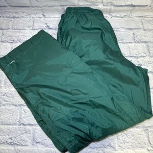 Vintage Nike Parachute Baggy Wide Leg Jogger Track Pants Nylon Lined Size Large